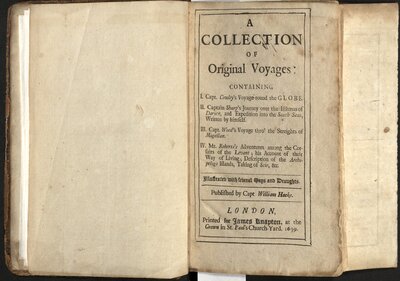 A Collection of Original Voyages…  - Title page