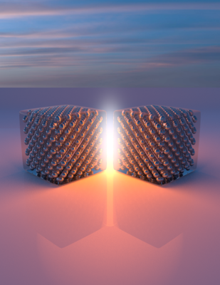 Polymer-encased Ag Nanocube Light Source