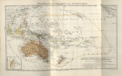 Australien und Ozeanien : eine allgemeine Landeskunde – Map of Oceania and Australia