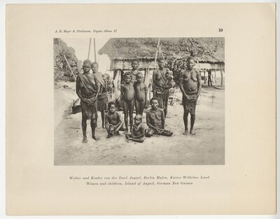 Album von Papúa-Typen II : Nord Neu-Guinea, Bismarck Archipel, Deutsche Salomo-Inseln, etwa 550 Abbildungen auf 53 Tafeln in Lichtdruck – Plate 19