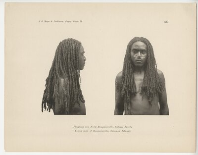 Album von Papúa-Typen II : Nord Neu-Guinea, Bismarck Archipel, Deutsche Salomo-Inseln, etwa 550 Abbildungen auf 53 Tafeln in Lichtdruck – Plate 44