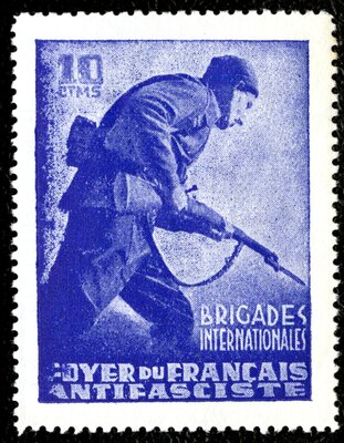 Spanish Civil War Stamp: Forum of French Antifascists