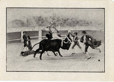 Photo of illustration of bullfighters
