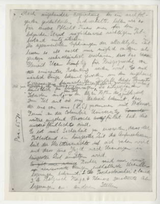 Copy of Einstein/Szilard letter to FDR in German