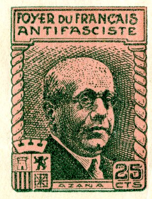 Spanish Civil War Stamp: Politicians
