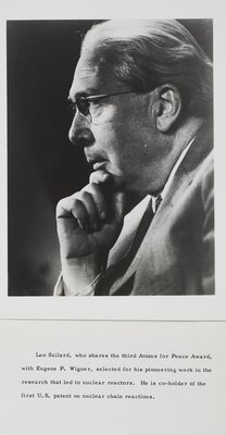 Leo Szilard at Atoms for Peace Award