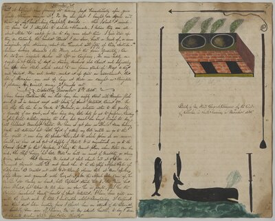Whaling Journal kept on board the ships Abigail, Armata, and Statira