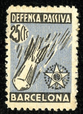 Spanish Civil War Stamp: Militia Groups