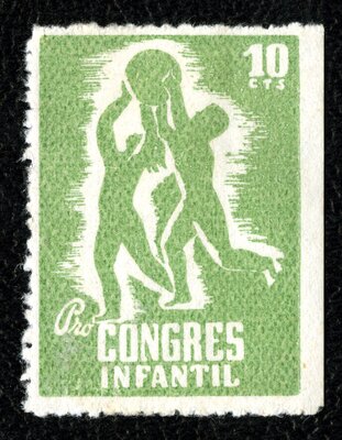Spanish Civil War Stamp: Children and Orphans