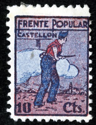 Spanish Civil War Stamp: Political and Trade Organizations