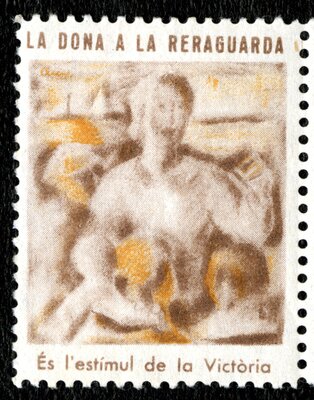 Spanish Civil War Stamp: The Rearguard