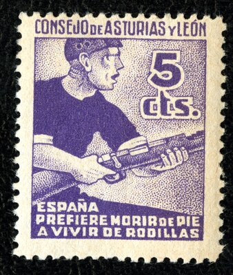 Spanish Civil War Stamp: Regional Governments