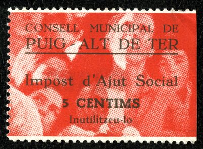 Spanish Civil War Stamp: Revenue Stamps