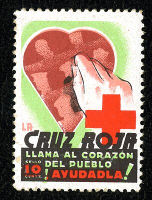 Spanish Civil War Stamp: Spanish Red Cross