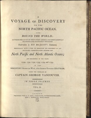 A Voyage of Discovery to the North Pacific Ocean and Round the World - Title Page