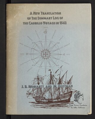 A New Translation of the Summary Log of the Cabrillo Voyage in 1542 - Cover