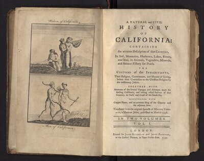 A Natural and Civil History of California - Title Page Volume 2