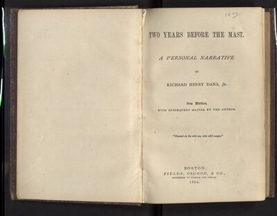 Two Years Before the Mast - Title Page